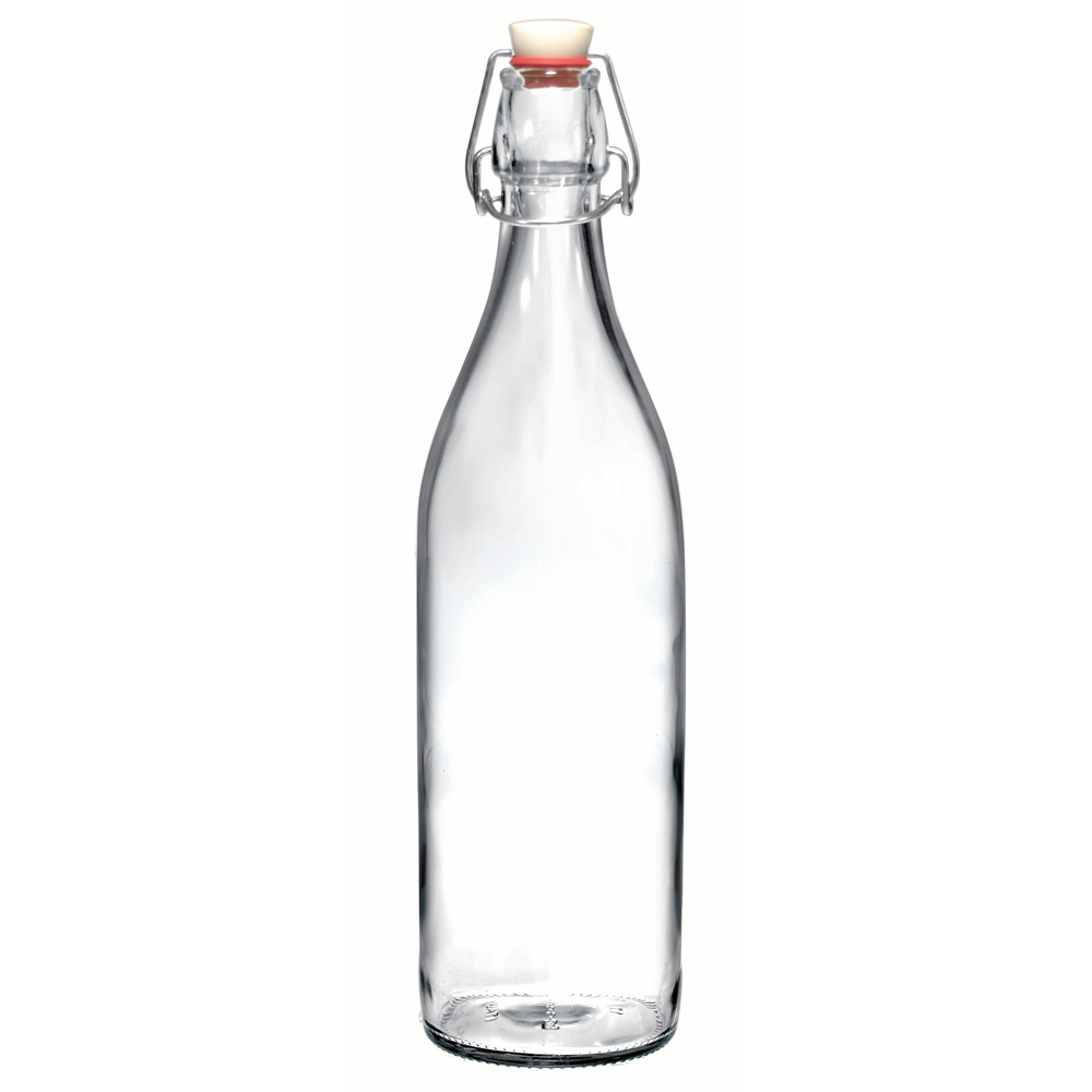 Fles 1 liter met beugel Giara bedrukken Fles 1 liter met beugel Giara bedrukken